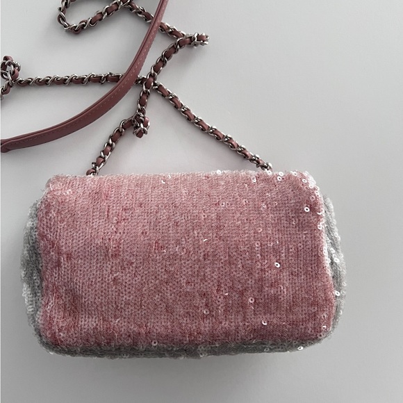Chanel waterfall sequin mini rectangle flap bag - Picture 2 of 6